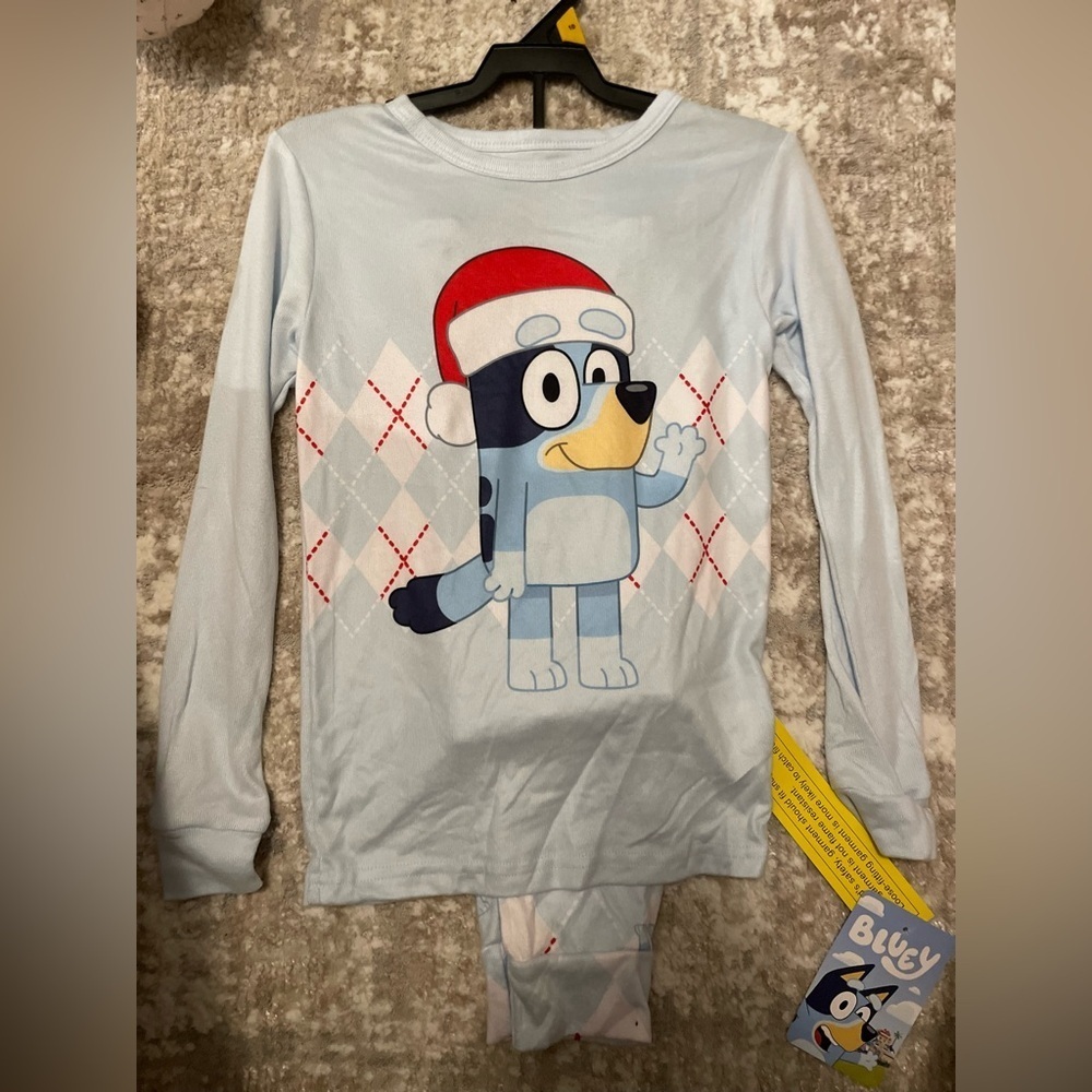 Bluey Kids Pajama Set - Light Blue size 10-NWT